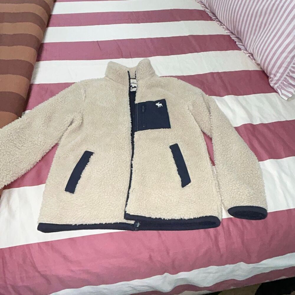 Abercrombie kids fleece jacket boys sz 7/8